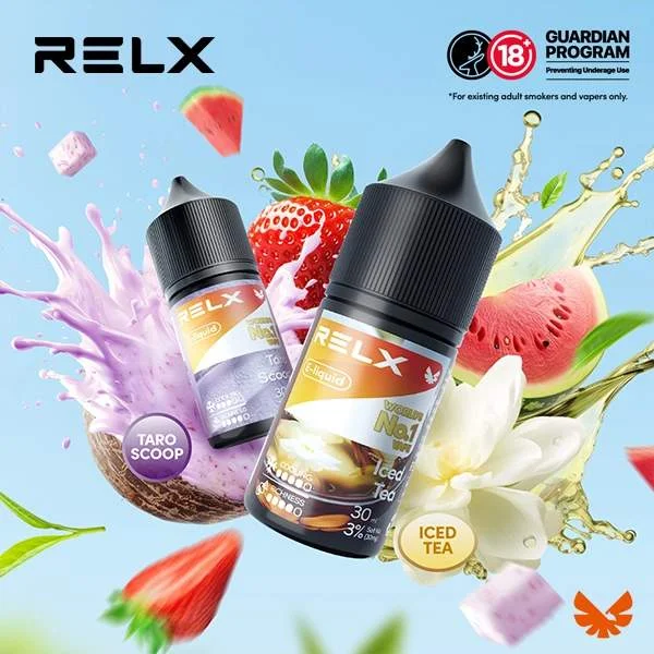 RELX 煙油 30ml 瓶裝系列 | 悅刻原廠尼古丁鹽煙油,注油式主機首選